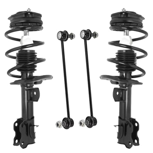 Detroit Axle - Front Struts Sway Bars for 2013 Nissan Sentra, 2 Struts with Coil Springs 2 Sway Bars Suspension Replacement - size: 4QS54375/Sway Kit