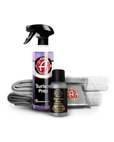 Adam's Advanced Graphene Glass Coating (30ml) - Advanced Hydrophobic Water Repellent (Kit) - size: Kit
