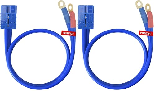 TOPDC Quick Connect Power Cable 1 Gauge 5 Feet Jumper Cables for Car, SUV and Trucks Battery, Heavy Duty Automotive Booster Cables for Jump Starting Dead or Weak Batteries (Pack of 2) - size: 1Guage-5FT (Pack of 2)