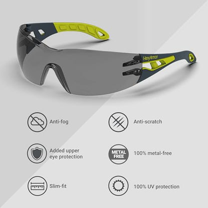 HexArmor MX200S Safety Glasses - color: Grey 23% / Trushield