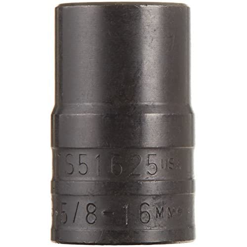 Williams TS51625 1/2 Drive Turbo Socket, 16mm - size: 16 MM