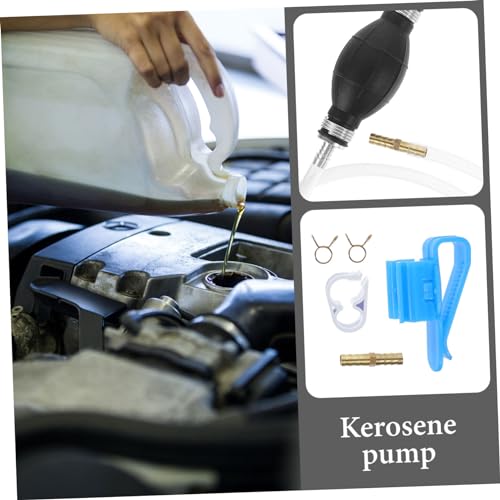 1Set Manual Oil Transfer Pump Hose Kit Lightweight Water Fuel Siphon Easy to Use for Automotive Outdoor Activities Sturdy Reusable Accessories