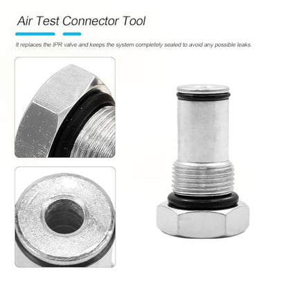 Car Oil Rail Adapters Leak Test Kit, High Pressure Vehicle IPR Valve Air Test Fitting Tool, Automotive Oil Pump Testing Accessories, Compatible with 6.0L Diesel Engine