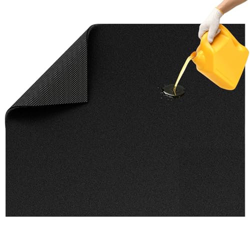 29"x36" Garage Floor Mat, Non-Slip No Seepage Rubber Backing Oil Drip Mat for Cars & SUVs, Trimmable Multi-Purpose Mat Guards Against Spills & Scratches - size: 2'5"x3'