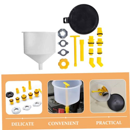 Hemobllo 1Set Spill Radiator Funnel Kit for Automotive Use Coolant Filling Tool with Easy Pour Design for Refilling Antifreeze and Fluids Mess Operation for Water Tanks