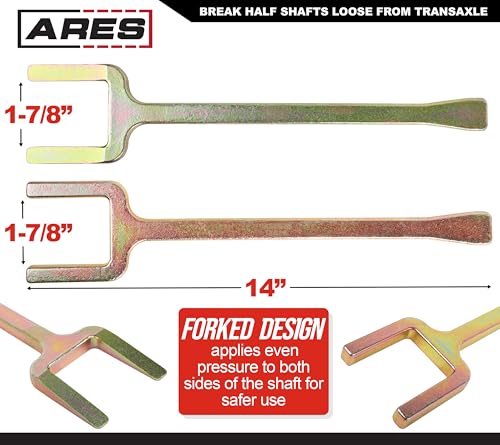 ARES 12020-2-Piece Axle Popper Kit - Includes Fork and Shim - Front End Service Tool for Front Wheel Drive Vehicles - Break Half Shafts Loose from Transaxle - size: Axle Popper Kit