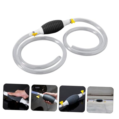Alipis Siphon Hose Manual Fuel Transfer Pump Kit Hose for Cars Trucks and Boats Durable Construction for Gas Oil and Water Extraction