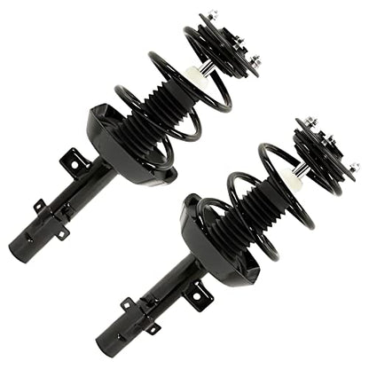 Detroit Axle - 2.4L 4pc Struts for 2013-2017 Honda Accord | 4 Front Rear Complete Struts with Coil Spring Assembly 2013 2014 2015 2016 2017 Replacement Ready Strut Shock - size: 4Q50143/ 4 Struts