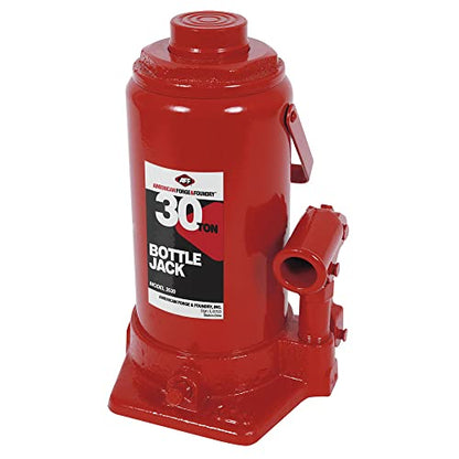 AFF Heavy Duty 30 Ton Bottle Jack, Manual, Machine Hardened Steel Saddles, Centered Pumps and Rams, 3530 - size: 30 Ton Capacity, style: Heavy Duty