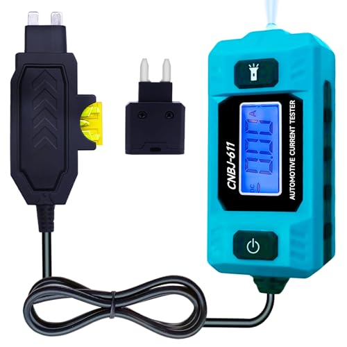Circuit Fault Tester Car Fuse Tester Automotive Current Tester 20A 48V Automotive Test Tool Blade Checker Car Relay Fuse Checker for Current Circuit Testing (Not Include Battery)