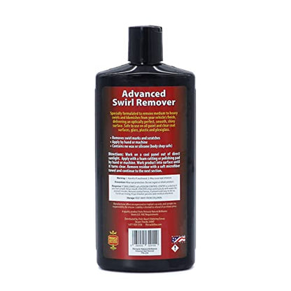 Pinnacle Advanced Swirl Remover | High-Performance Polish for Swirl & Scratch Removal | Restores Depth, Clarity & Shine on Clear Coats & Painted Surfaces | Easy Application | PIN-220 | 16oz
