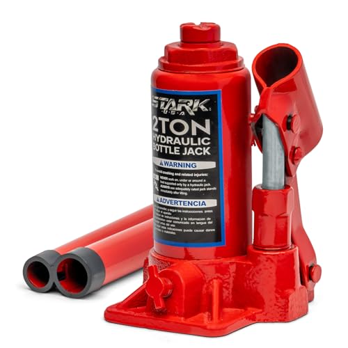 XtremepowerUS 2-Ton Portable Hydraulic Bottle Jack Stand Hydraulic Jack Lift Farm RV Truck Lifting Equipment Shop Hand Pump (5,000 LBS) Capacity - size: 2 Ton