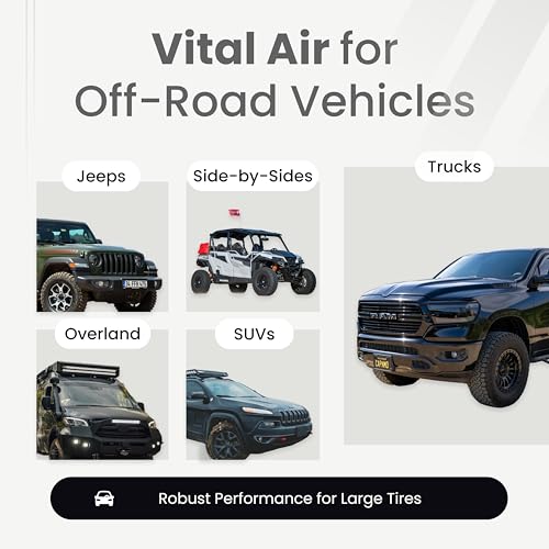 VIAIR 300P - 30033 Tire Inflator Portable Offroad Air Compressor for Truck & SUV, 12V On/Off Road Tire Pump Air Compressor Portable Heavy Duty 150 PSI - style: Air Compressor Kit