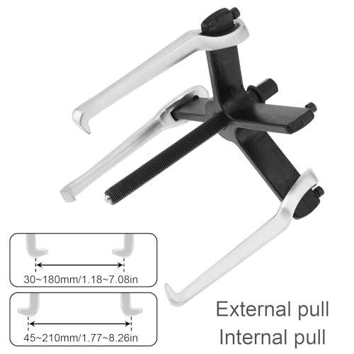 ChgImposs 8" 2 Jaw 3 Jaw Gear Puller, Adjustable Bearing Puller, Reversible Removal Tool for Internal External Pulling, Puller Tool for Removal of Pulleys Flywheels Bearings Gears - size: 8 Inch