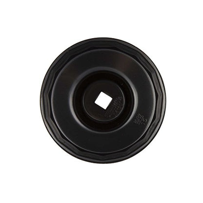 Steelman Low Profile Oil Filter Cap Wrench Socket 80mm and 82mm x 15 Flute, ⅜-inch Drive, Heavy Duty Chrome Vanadium Steel - size: 80 Millimeter and 82 Millimeter x 15 Flute