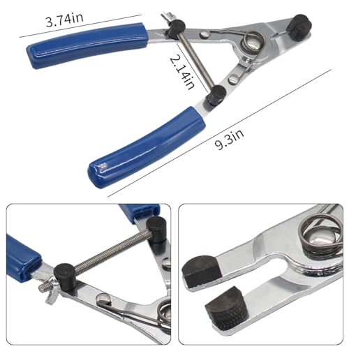 Osilly Motorcycle Brake Piston Removal Pliers, 18-44mm/0.7-1.7" A3 50# Carbon Steel Brake Caliper Piston Puller Remover Tool Ergonomic Repair Tool, Brake Retractor Universal for Motorbike