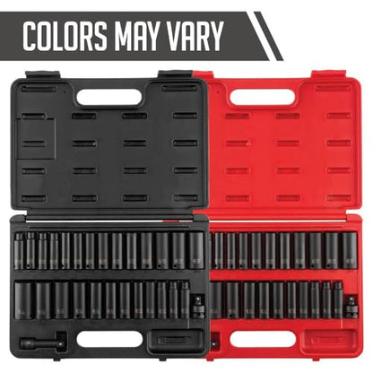 Sunex Tools - SOCKET SET IMPACT 3/8IN. DR.28PC DBLE DEEP MET/SAE