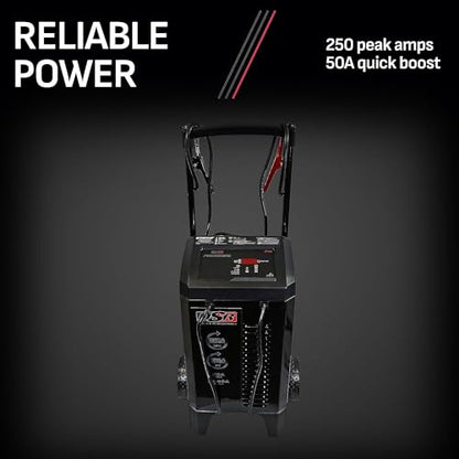 Schumacher Electric DSR Pro Series 6V / 12V Battery Charger Engine Starter & Maintainer - Heavy Duty Wheeled Battery Charger - 125/250 Amps - with 50-Amp Boost Mode - DSR131 - style: DSR131