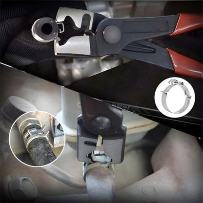 Zpana Car Hose Clamp Pliers, Steel Clic & Clic-R Type Vehicle CV Boot Clip Repair Tools, Heavy Duty Automotive Collar Tube Removal Accessories, Universal for SUV Sedan Trucks