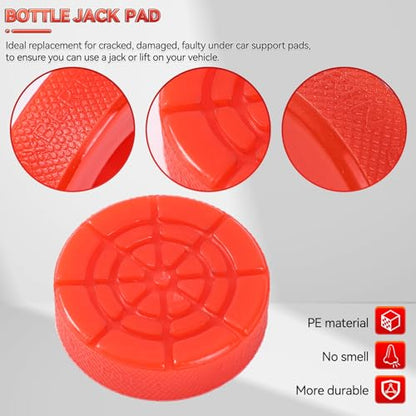 Polyethylene Bottle Jack Pad Support Point Anti-Slip Adapter Jacking Removal Repair Tool for 5-8 Ton Bottle Jacks Auto Accessories 29MM 1.14"
