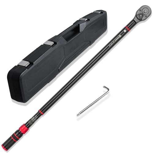 3/4" Drive Click Torque Wrench 100-700Ft.Lb for Truck,HD Vehicles | Inch Pound Torque Wrench(136-949Nm),Dual-Direction Adjustable 48T, 3% Accuracy for Tractor,Combines,Farm Industrial Equipment - size: 3/4"DR. 100~700 FT-LB