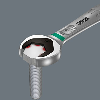 Wera 05020072001 6001 Joker Switch Ratcheting combination wrenches, with switch lever, 17 x 225 mm
