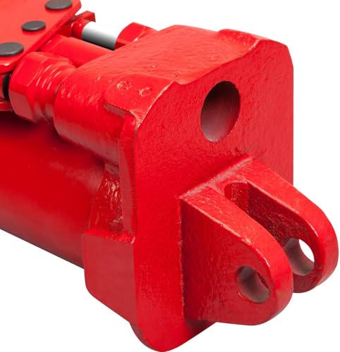 Big RED Torin Hydraulic Long Ram Jack with Double Piston Pump and Clevis Base (Fits: Garage/Shop Cranes, Engine Hoists, and More): 8Ton (16,000 lb.) Capacity, Red - style: 8 TON/DOUBLE PUMP