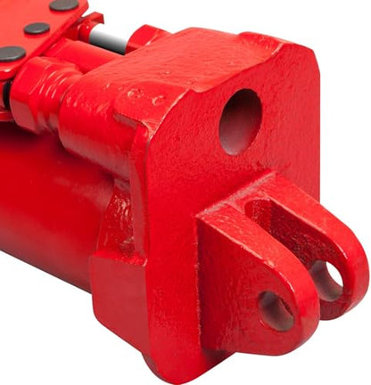 Big RED Torin Hydraulic Long Ram Jack with Double Piston Pump and Clevis Base (Fits: Garage/Shop Cranes, Engine Hoists, and More): 8Ton (16,000 lb.) Capacity, Red - style: 8 TON/DOUBLE PUMP