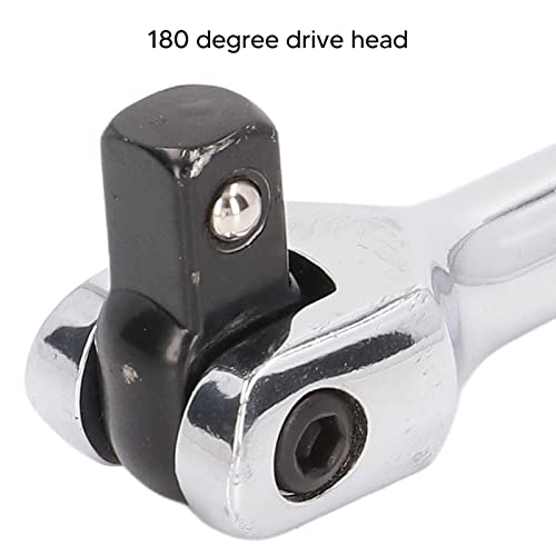 AMAKO 1/2 Breaker Bar 10" Length: Breaker Bar 1/2 inch Drive with 180° Rotatable Head,CR-V Steel