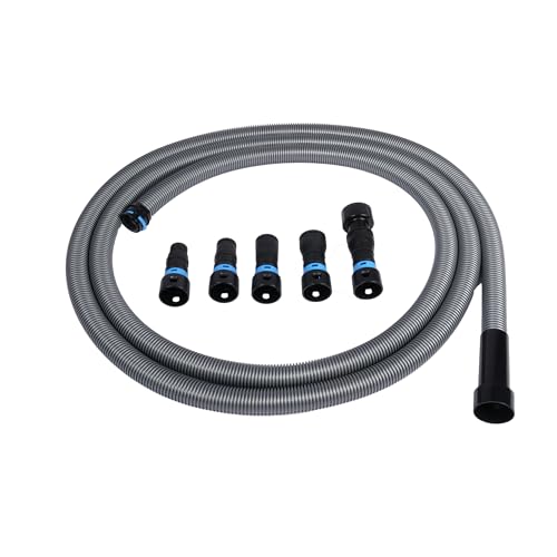 Cen-Tec Systems 94720 Quick Click 20 Ft. Hose for Home and Shop Vacuums with Expanded Multi-Brand Power Tool Adapter Set for Dust Collection - size: 20 Ft. Hose