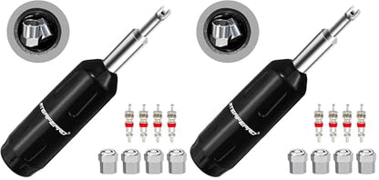 ATsafepro Valve Core Removal Tool, Valve Stem Removal Tool Contains 4 Schrade Valve Cores and 4 Tire Valve Caps, Schrader Valve Removal Tool Quick Repair Kit, Valve Core Tool Easy to Carry (Pack of 2) - size: 4.26 inch (Pack of 2)