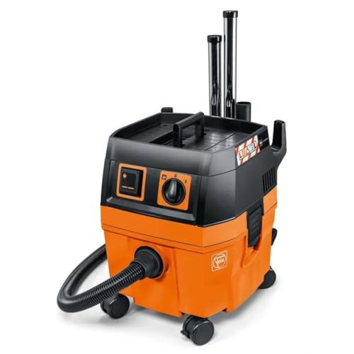 Fein Turbo I HEPA Pro Set Wet/Dry Dust Extractor - 5.8-Gallon Capacity, 151 CFM Suction, Anti-Static System, Quiet 66 dB Operation, Includes HEPA Filter and Accessories - 92037060990 - size: 5.8 Gallon Capacity, style: Turbo I HEPA PRO