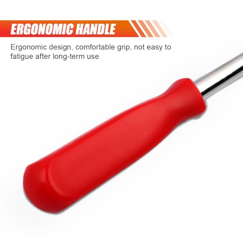 LAINLOY Oil Seal Disassembly Wrench Puller, Seal Puller Tool with Dual Hook Tips Remove Oil and Grease Seals, Car Repair Tool, Oil Seal Disassembly Tools for Car SUV and Light Truck (2PCS Red) - color: 2pcs Red