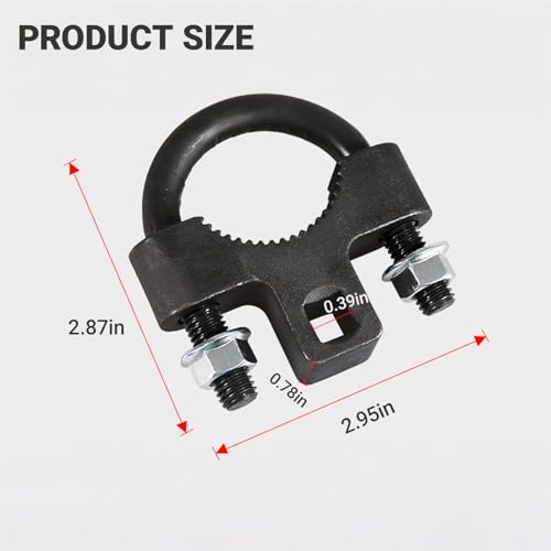 Inner Tie Rod Removal Tool, Universal 3/8 Inch Low Profile Tool with Non-Slip Teeth for Car Chassis Rocker, Inner Tie Rod Removal and Installation U-Wrench