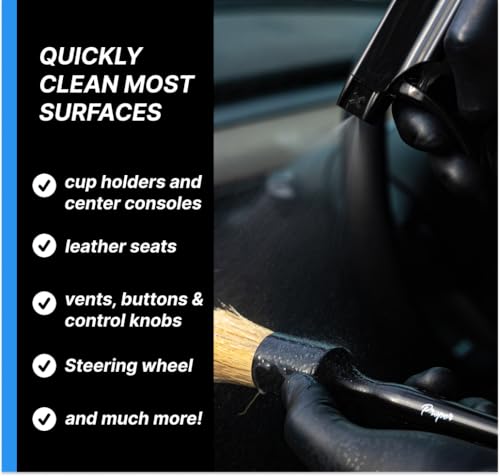 Professional Car Interior Cleaner for Fabric & Leather Seats, Dashboard, Headliner & Carpet - Deep Stain Remover Foam Spray for Auto Detailing - Tesla Seat Compatible - size: 16 Fl Oz (Pack of 1)