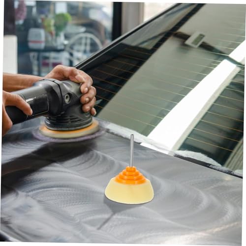 PRETYZOOM 2pcs Car Polisher Sponge Pads Cone-Shaped Buffing Wheel for Polishing and Waxing Automotive Detailing Tool for Cars Motorcycles and Boats