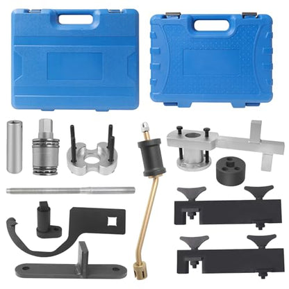Professional Timing Tool Kit for Jaguar & Land Rover 3.0L V6 / 5.0L V8 Supercharged Engines (2010+ My) - Includes Camshaft Lock, Crankshaft Pulley Puller & Installer, Fuel Injector Puller
