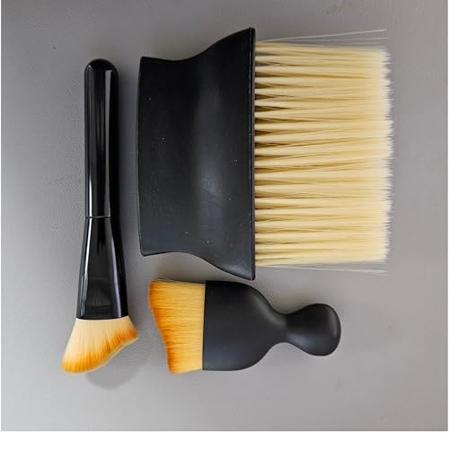 BE:Trend URBAN CAR Multi-Purpose Cleaning Brush Set – 3-Piece Detailing Kit for Cars, Miniature Models, and Figurines | Soft Bristles, Ergonomic Handle, Durable & Eco-Friendly Design