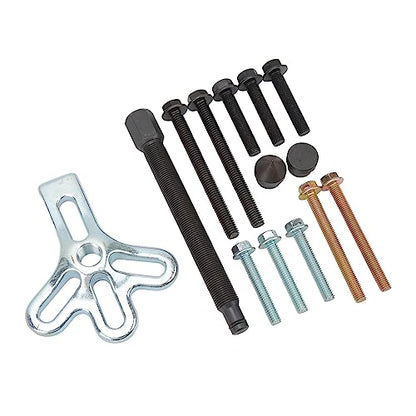 Acouto 14PCS Harmonic Balancer Puller Kit – High Strength Carbon Steel Steering Wheel & Gear Puller Set