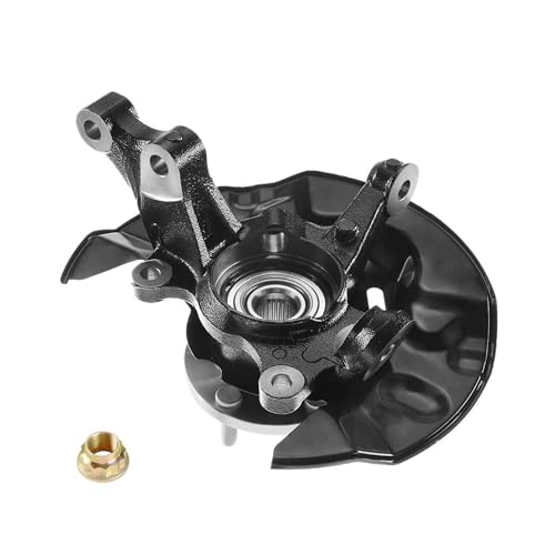 Front Right Side Wheel Bearing Hub Steering Knuckle Assembly for Toyota Corolla L4 1.8L Sedan 2003 2004 2005 2006 2007 2008 Replace for 698-388 90363-40066 43502-32080 47781-12240 - size: Front right