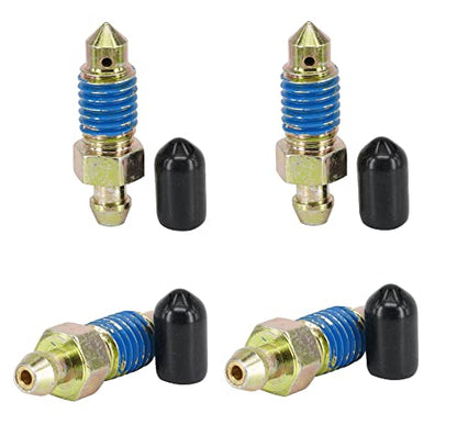 4 PCS Speed Bleeder,Bleeder Valve,Quick Bleeders with Dust Caps M10x1.5-35.5mm, H9406-4, 13908, 12702, 105407, 639580 - size: M10x1.5 - 35.5mm (4 PCS)