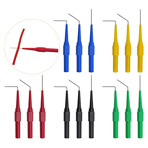 Makeronics 22 PCS Back Probe Kit | Multimeter Back Probe Pins with Test Leads and Alligator Clips Electrical Circuit Diagnostic Tool Set for Car Repair - style: 22 PCS