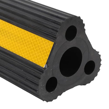 Tyenaza Wheel Chocks Heavy Duty Rubber Wheel Blocks Anti Slip Tire Stopper Blocks with Rope and Reflective Strips for Trailers Camping Vehicle Truck