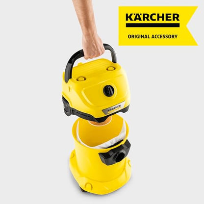 Karcher Filter Fleece Bags 4 Pack, Compatible with Karcher Wet Dry Vacuum Cleaner Models WD 1 Compact, WD 2 and WD 3 - style: WD 1 Compact, WD 2, WD 3 Fleece Bags