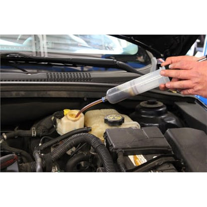 Mityvac MVA6851 7oz Fluid Evacuator Extractor and Dispensing Syringe, Lightweight, Easy to Clean, 7-1/2" Flexible Tube, Non-drip Cap, for Master Cylinders, Transaxles, Power Steering and Coolant - style: MVA6851