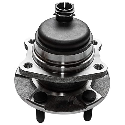 Detroit Axle - Pair Rear Wheel Bearing Hub Assembly for 2001-2007 Chrysler Town & Country, 2001-2003 Voyager, 2001-2007 Dodge Caravan/Grand Caravan FWD 5 Lugs with 4-Wheel ABS - style: 512169 x2/Pair