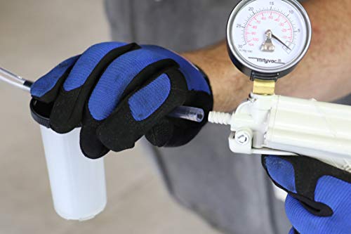 Mityvac MV8000 Automotive Tune-up and Brake Bleeder Kit, Selectline Hand Pump (MV8010), One Finger Vacuum Release, Ergonomic Design, Gearless Diaphragm Gauge, 4.5oz Fluid Reservoir, 4 Tapered Adapters