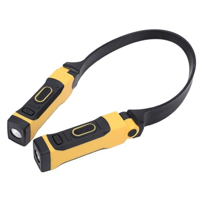Focket Neck Reading Light, Handsfree Rechargeable Led Neck Reading Light, Flexible Flashlight with USB Charging 800mAh Battery for Repair Camping Fishing Mechanics