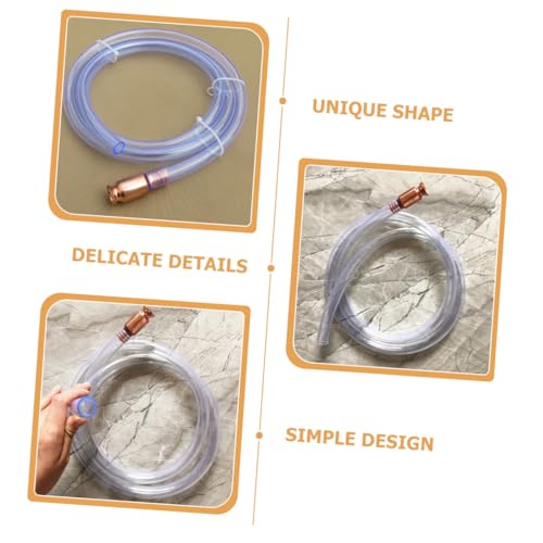 BESTOYARD 1set Automatic Siphon Pump Transfer Hose for Oil and Water Extraction Complete Kit Clamp and Connector for Automotive Maintenance