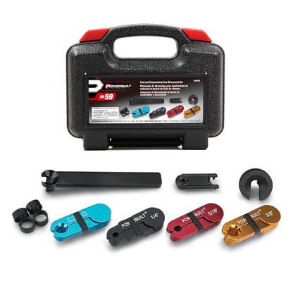 Powerbuilt 11 Piece Fuel and Transmission Line Disconnect Kit, Quick Disconnect Tool Set for A/C Fuel and Transmission Systems, GM Power Steering Disconnect, For Ford GM Dodge - 648650 - size: 11 Piece